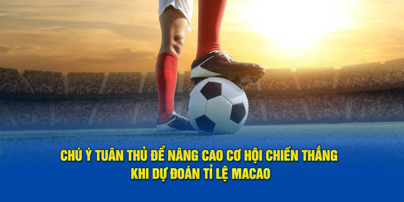 Chú ý tuân thủ để nâng cao cơ hội chiến thắng khi dự đoán tỉ lệ Macao